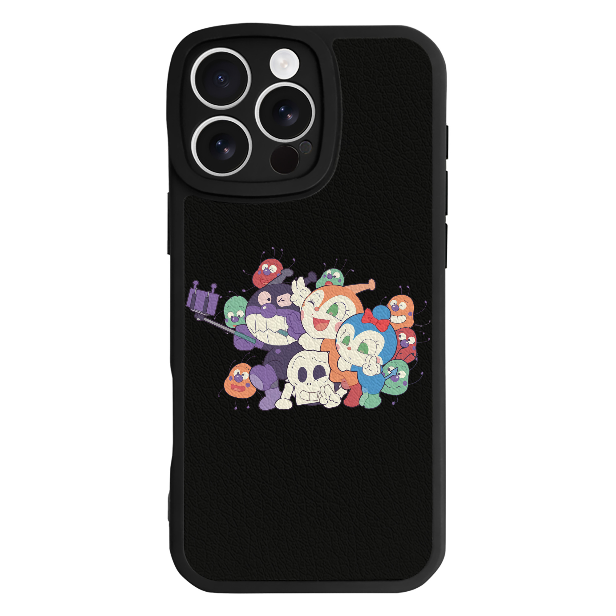 （画像用） アンパンマン Anpanman 【iPhone 16シリーズ対応】シリコンスマホケース（レザー調） 材質：シリコン
